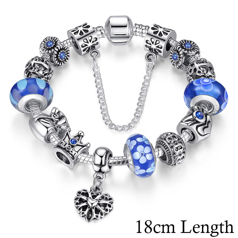 Bracelet With Queen Crown Beads charms