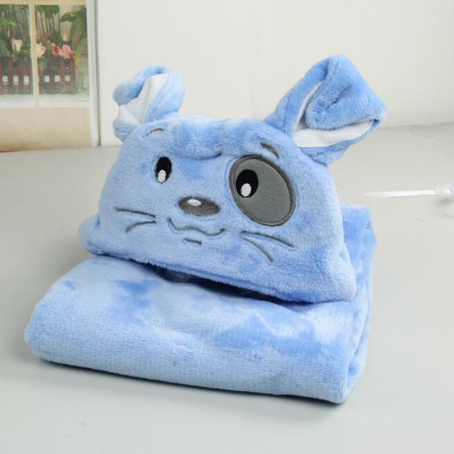 Soft Hooded Animal Baby Bathrobe Towel