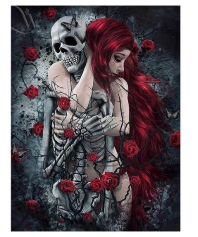 Diamond Painting Horror Skull Art Mosaic