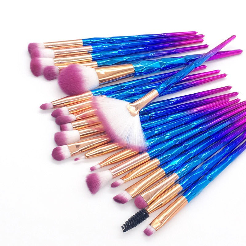 diamond transparent makeup brushes