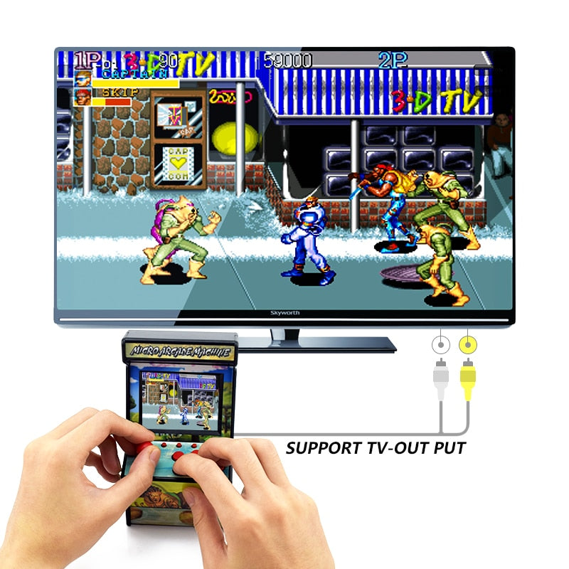 Data Frog Retro Mini Arcade Handheld Game Console