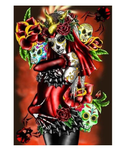 Diamond Painting Horror Skull Art Mosaic