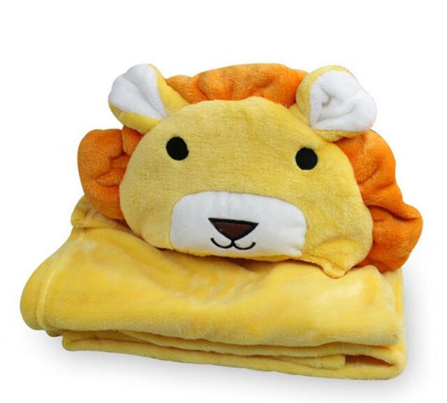 Soft Hooded Animal Baby Bathrobe Towel