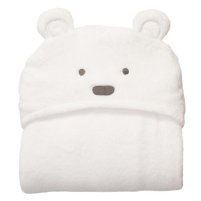 Soft Hooded Animal Baby Bathrobe Towel