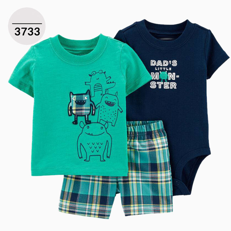 childrens shorts and tshirt set