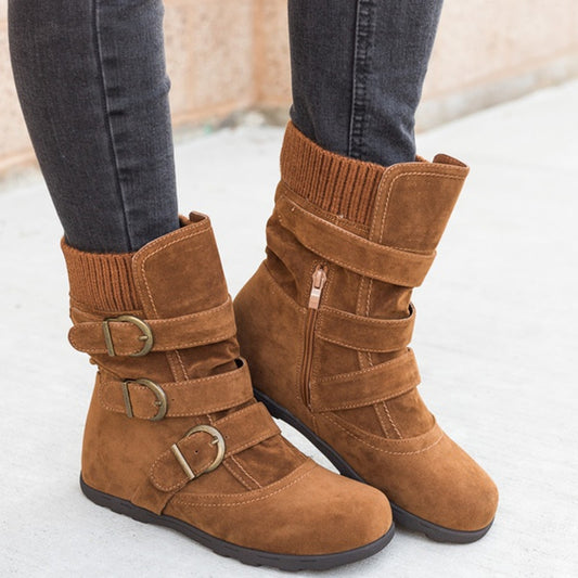 Winter Strap Buckle boot