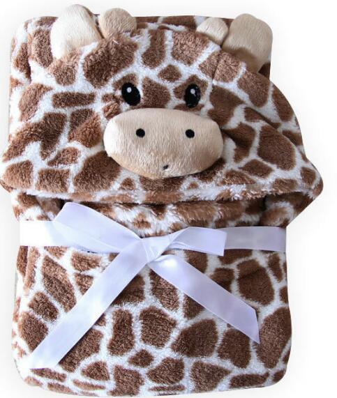 Soft Hooded Animal Baby Bathrobe Towel