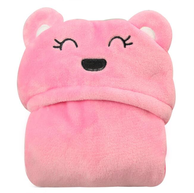 Soft Hooded Animal Baby Bathrobe Towel