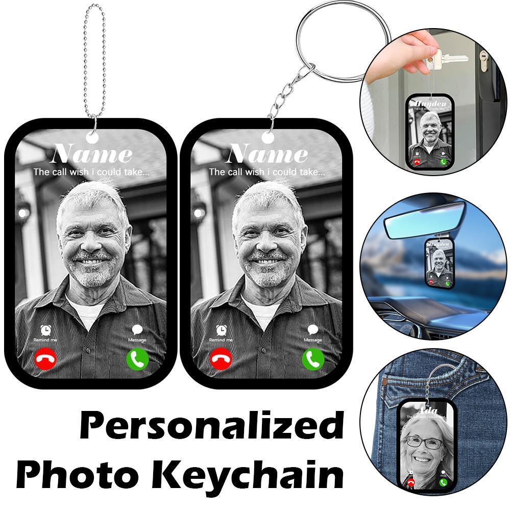 Acrylic Personalised Photo Keychain