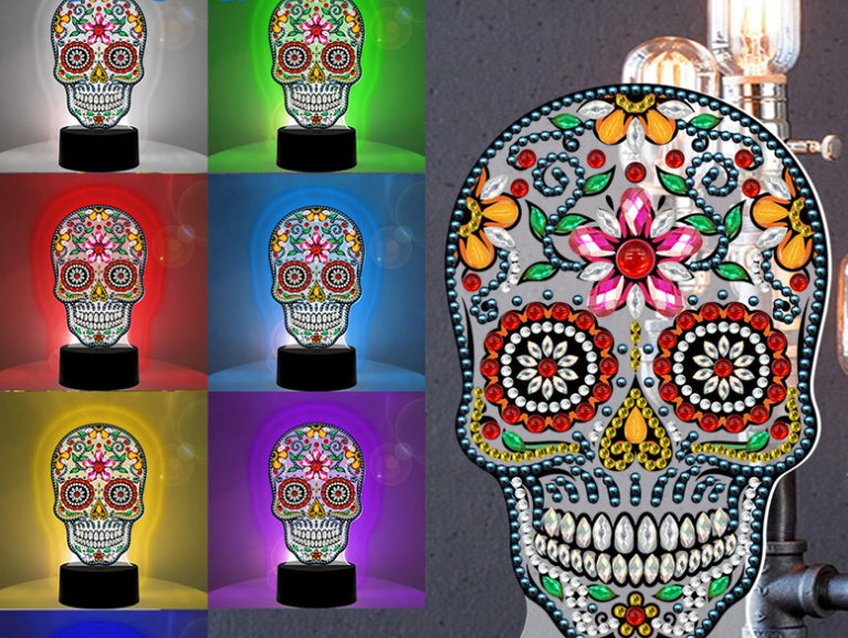 LED colorful colour changing diamond painting