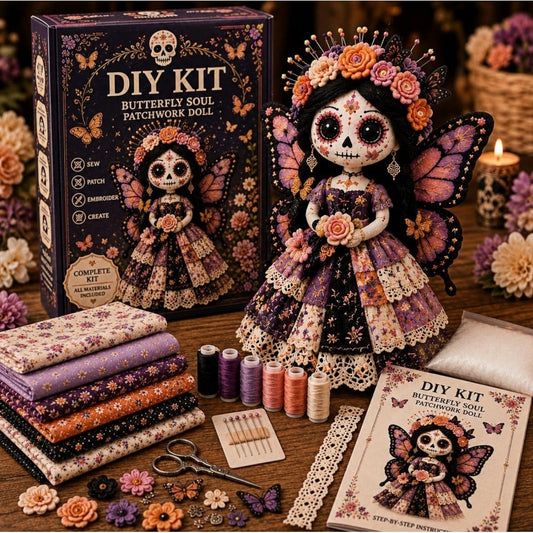 Halloween DIY Craft Kit Patchwork Doll DIY Kit Sewing Kit