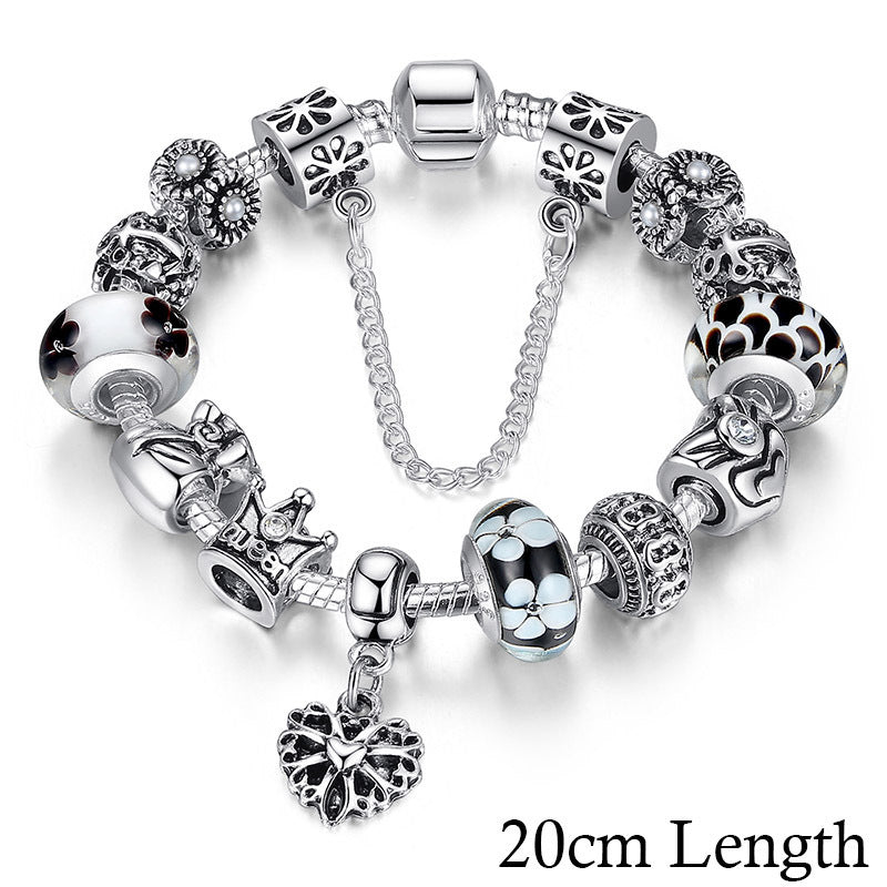 Bracelet With Queen Crown Beads charms