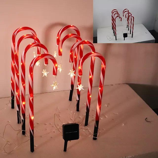 Solar Christmas stake lights