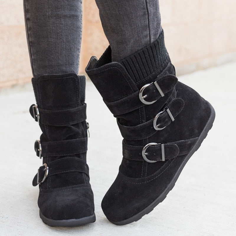 Winter Strap Buckle boot