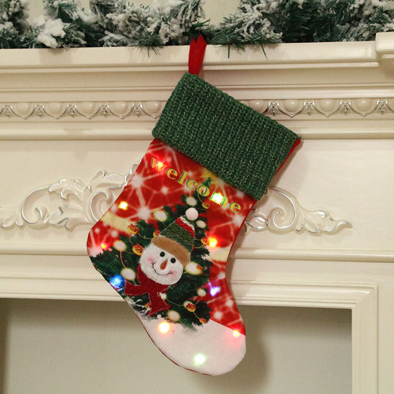Large LED christmas stocking