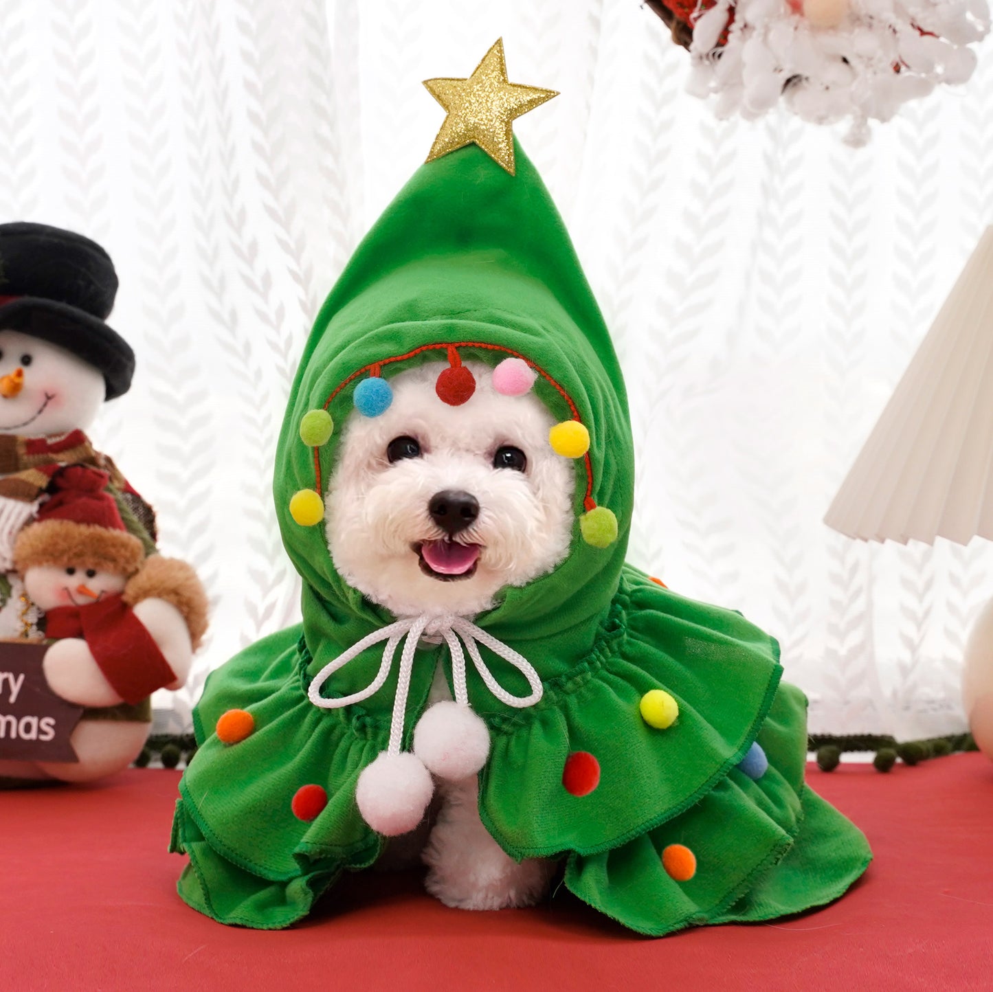 Pet christmas tree outfit