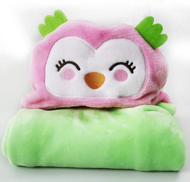 Soft Hooded Animal Baby Bathrobe Towel