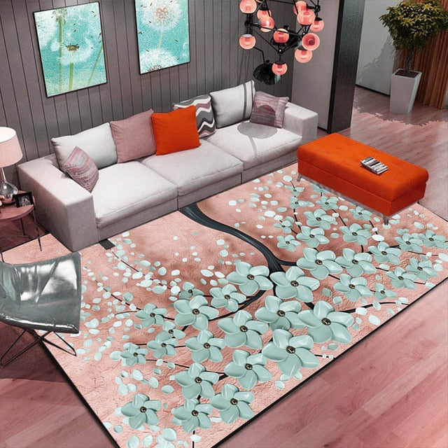 Abstract Flower Art Carpet