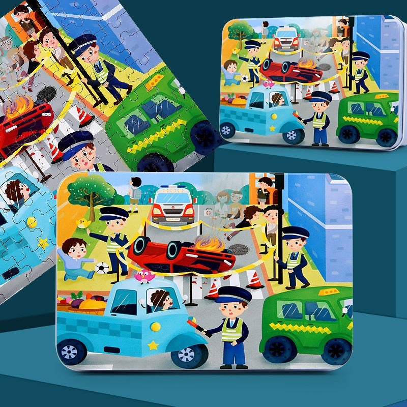 100-Piece Wooden puzlle