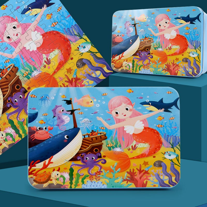 100-Piece Wooden puzlle