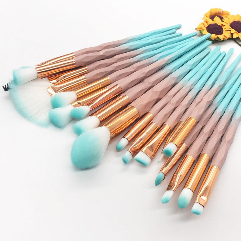 diamond transparent makeup brushes