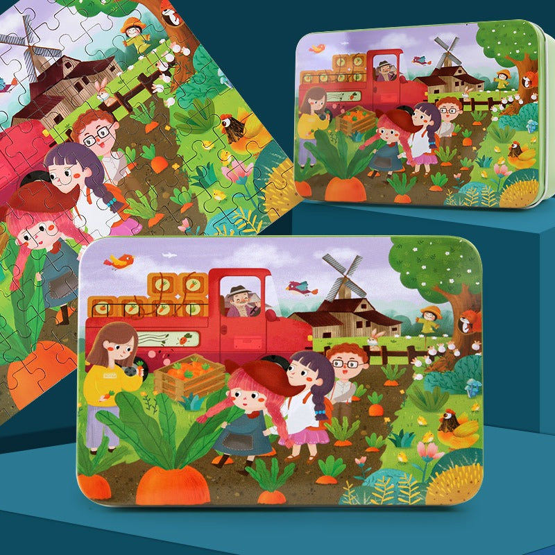100-Piece Wooden puzlle