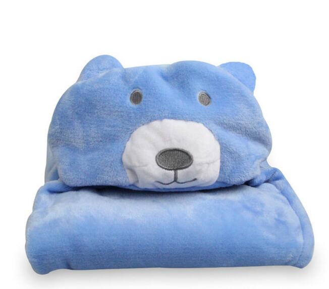 Soft Hooded Animal Baby Bathrobe Towel