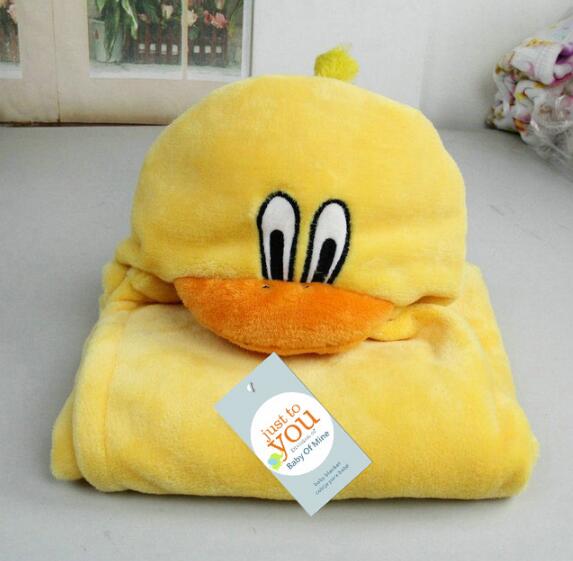 Soft Hooded Animal Baby Bathrobe Towel