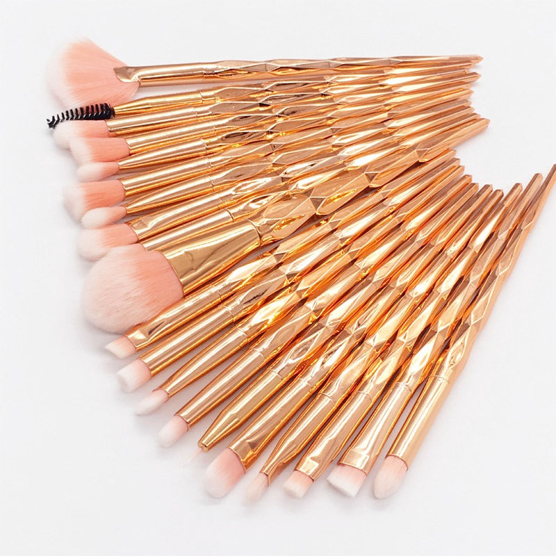 diamond transparent makeup brushes