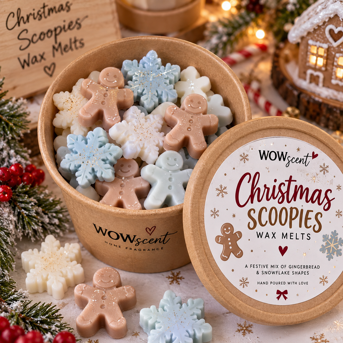 Christmas Wax Melt Scoopies – Festive Scented Wax Melt Shapes