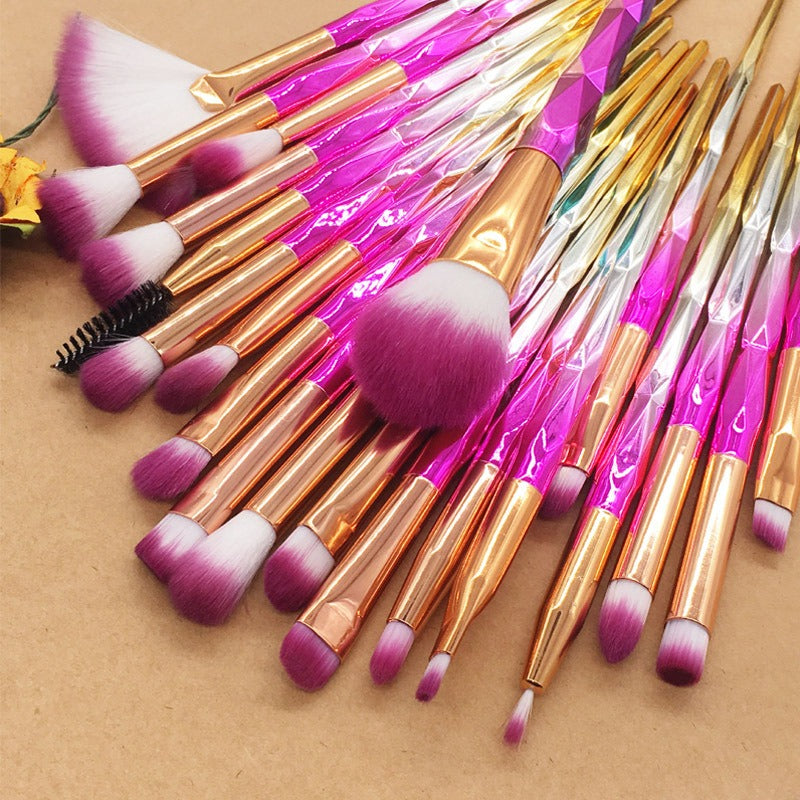 diamond transparent makeup brushes