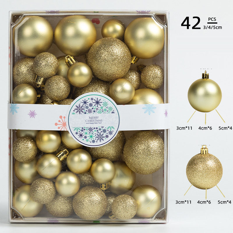 42pcs Christmas Tree baubles