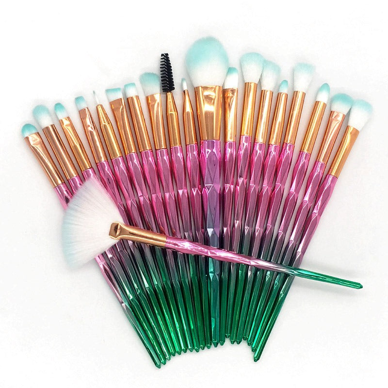 diamond transparent makeup brushes