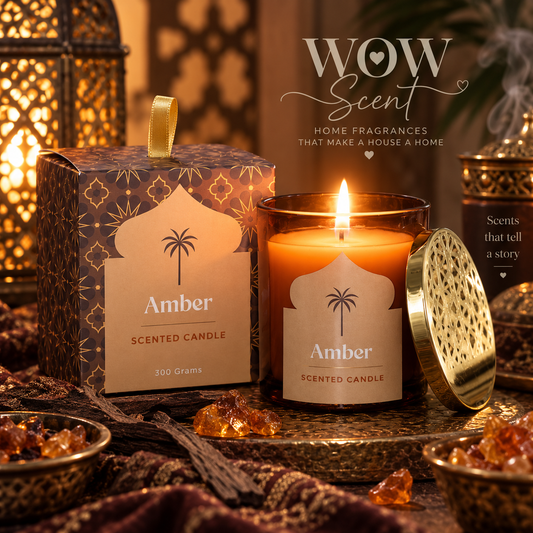 Amber Scented Candle | Arabian Nights Collection
