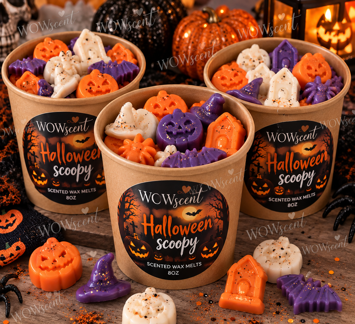 Halloween Wax Melt Scoopies 8oz – Witches Brew & Dragons Blood