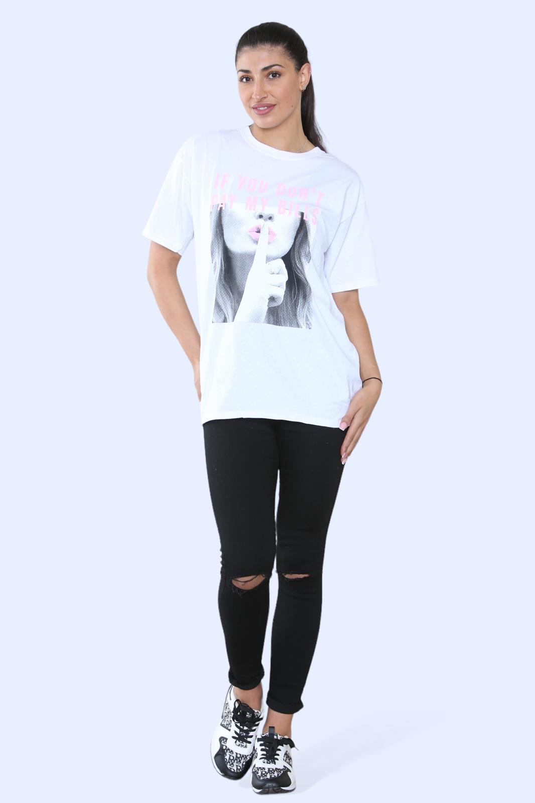 Ladies’ If You Don’t Pay My Bill Oversized T-shirt