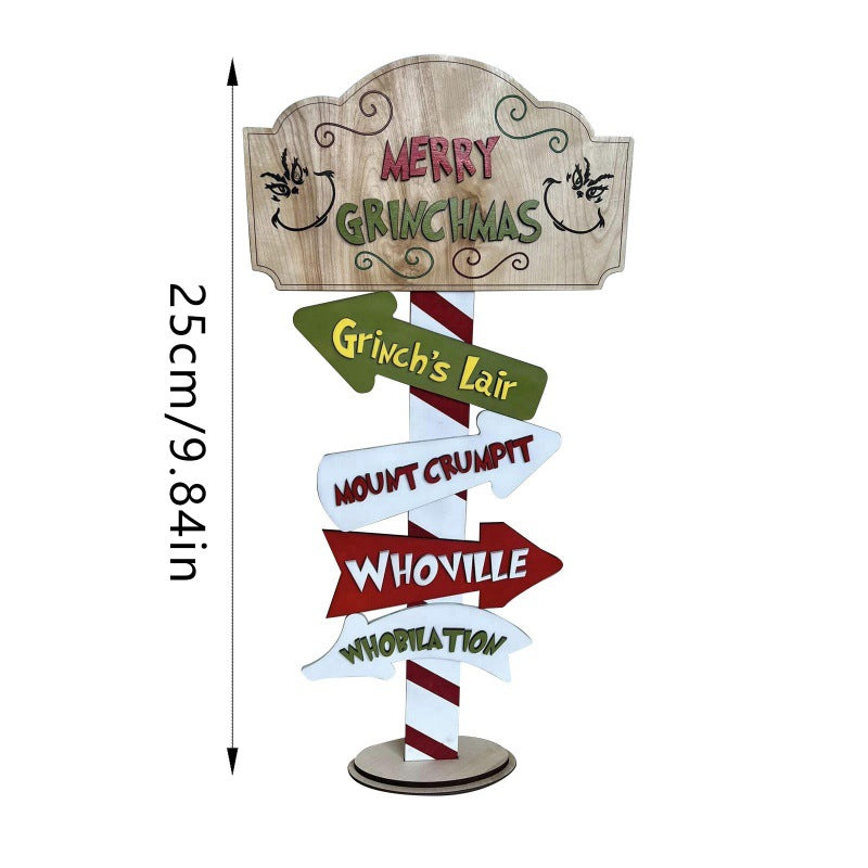 Christmas wooden sign