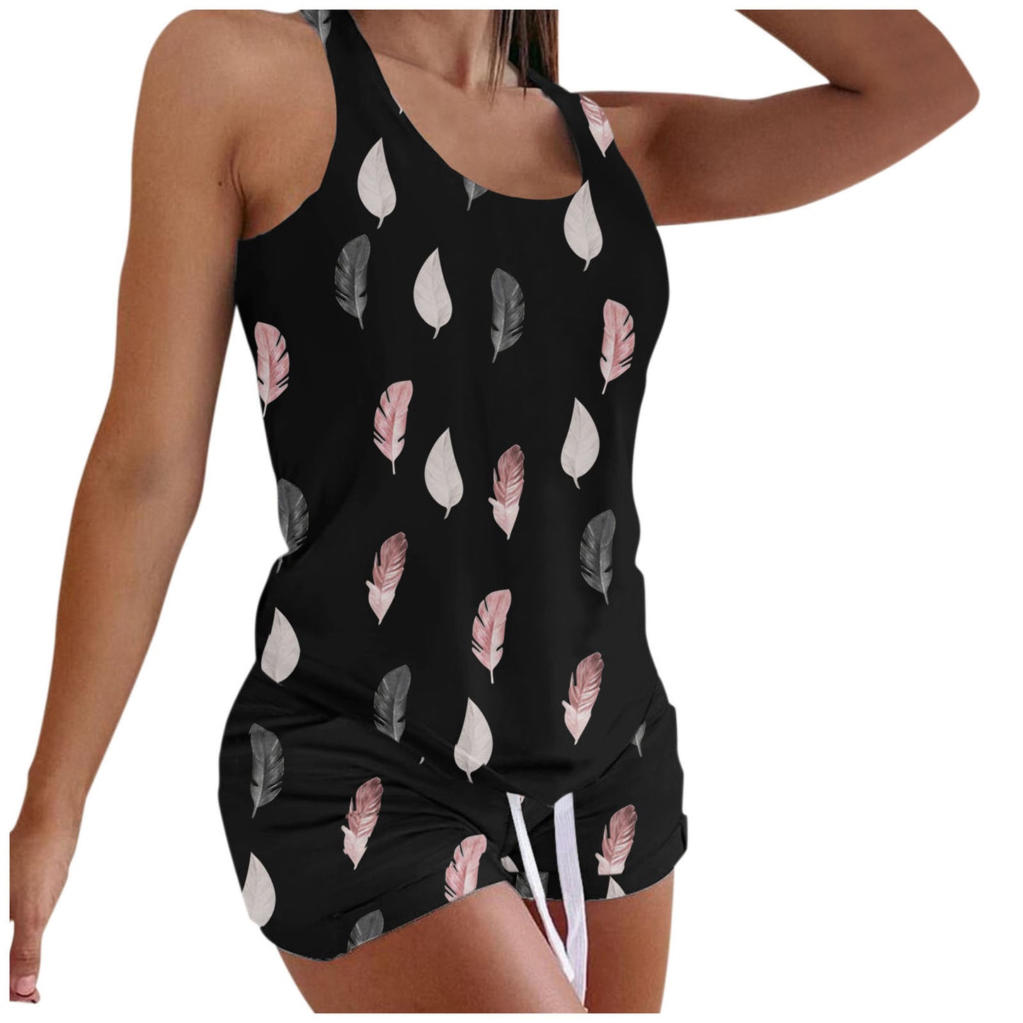 T-Shirt Vest Shorts 2-Piece Suit