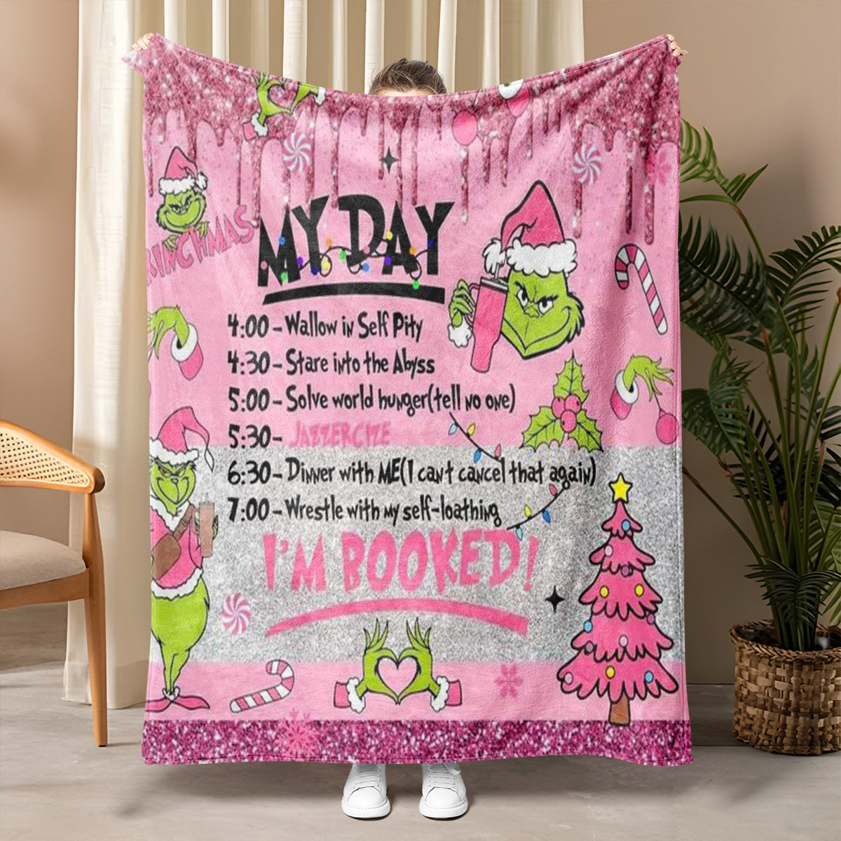 Grinch blanket