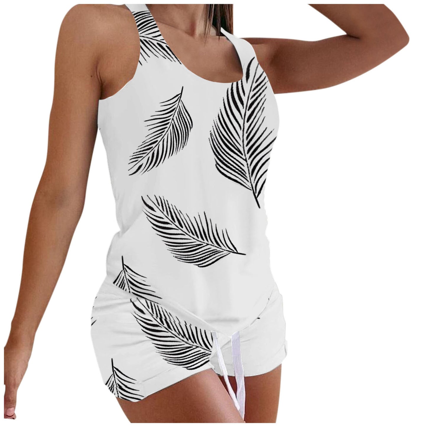 T-Shirt Vest Shorts 2-Piece Suit