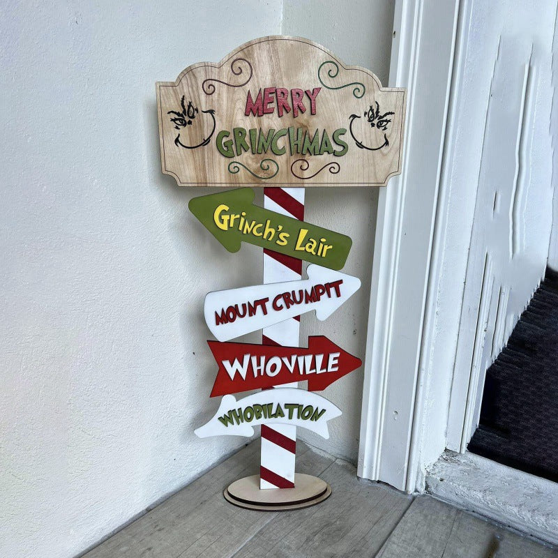 Christmas wooden sign