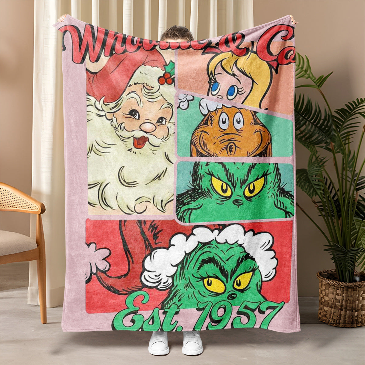 Grinch blanket
