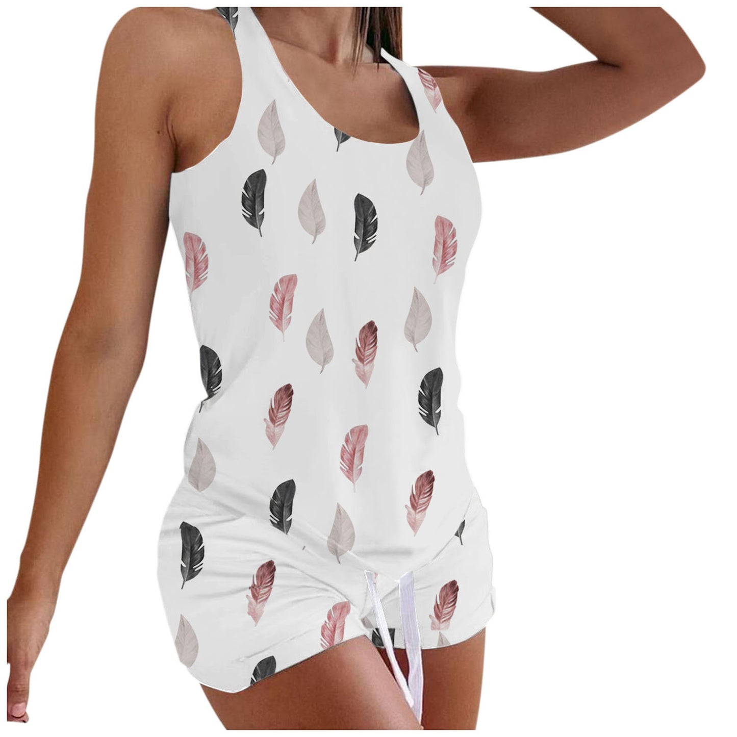 T-Shirt Vest Shorts 2-Piece Suit