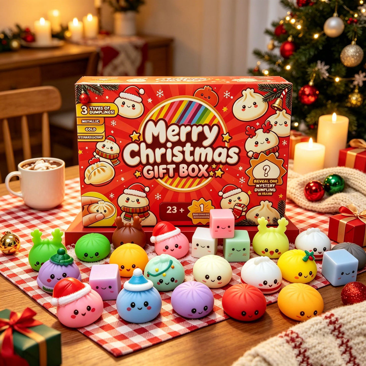 Mysterious Dumpling Squishy Calendar Blind Box