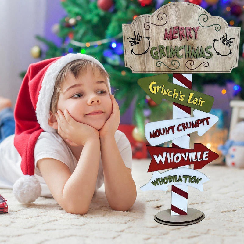 Christmas wooden sign