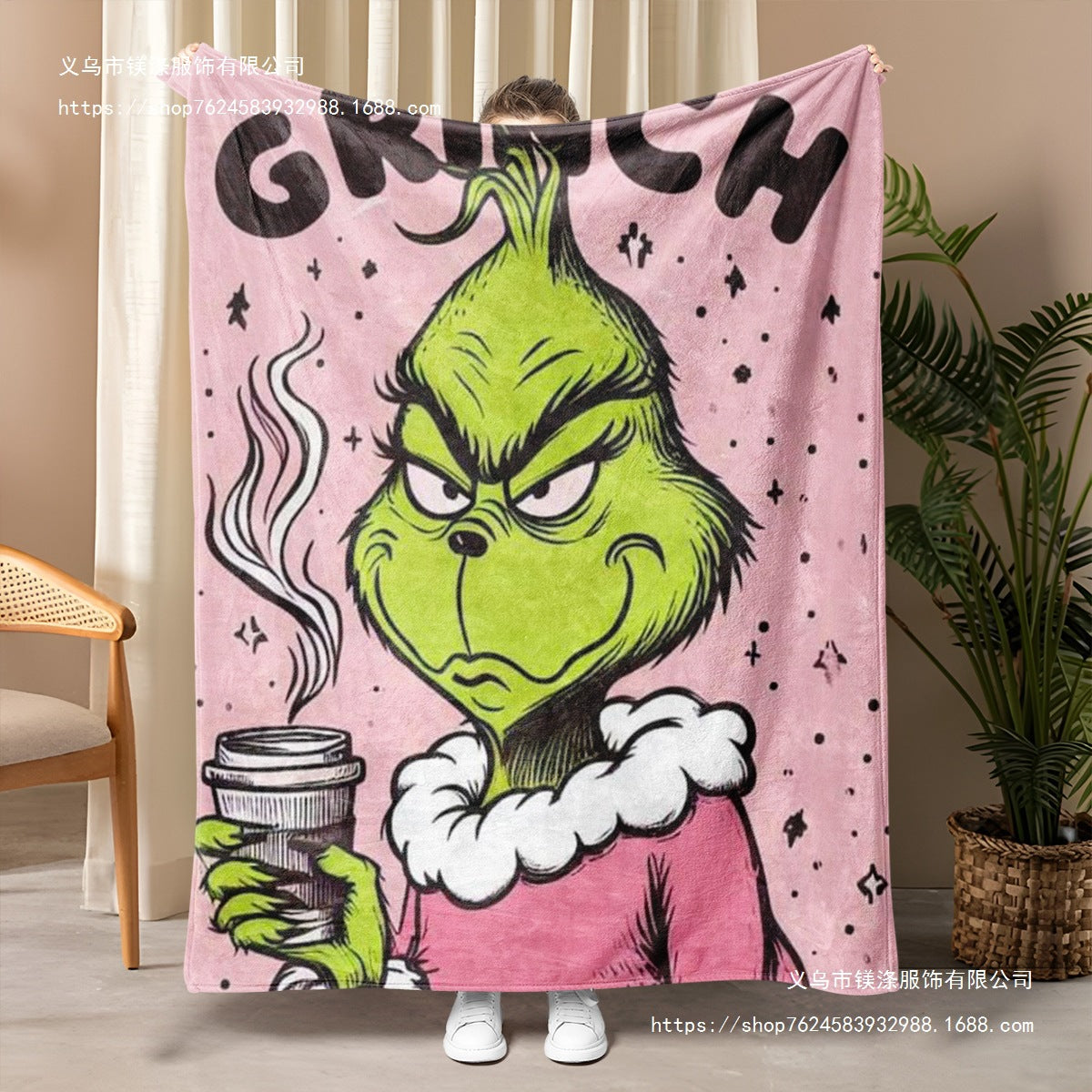 Grinch blanket