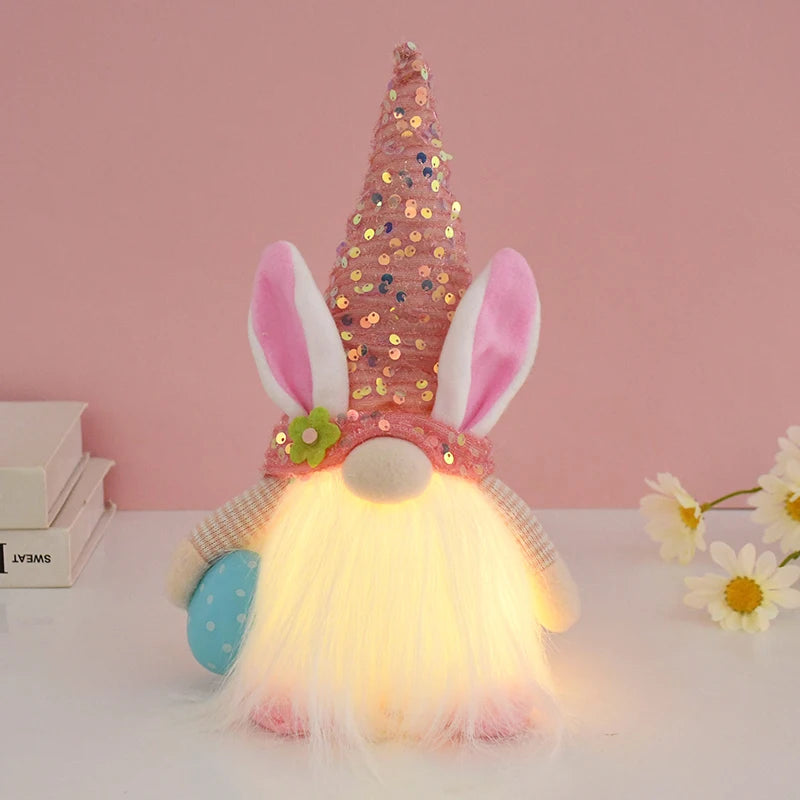 LED Glowing Easter Faceless Gnome