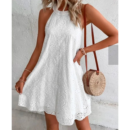 Ladies sleeveless elegant dress