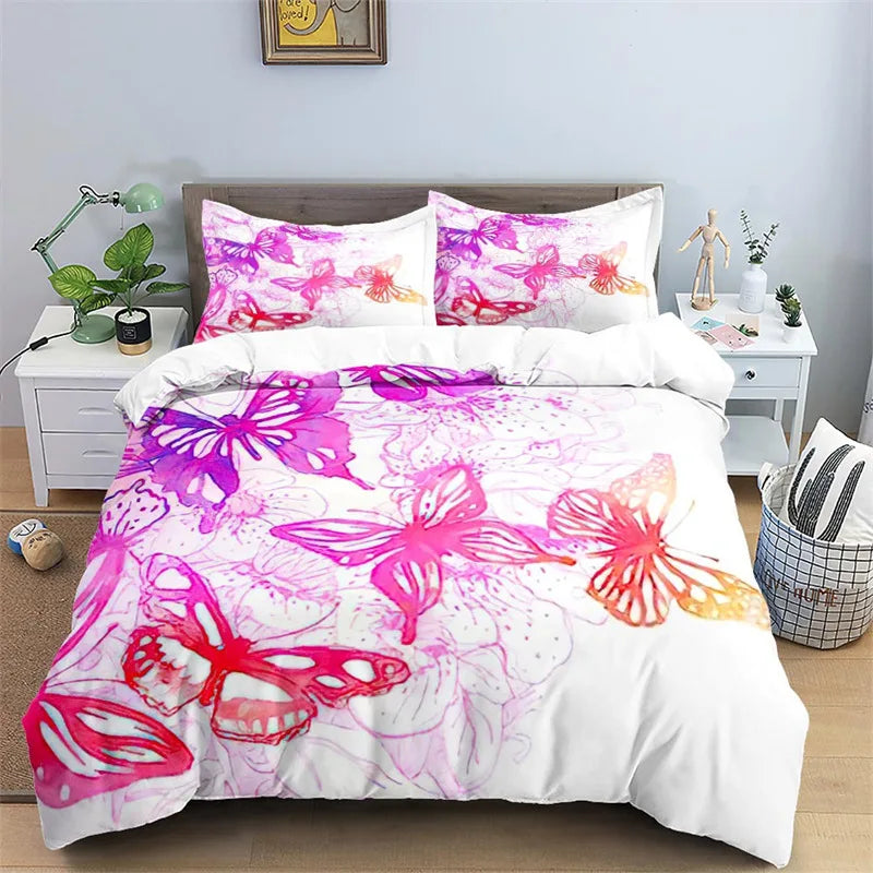 Butterfly bedding set