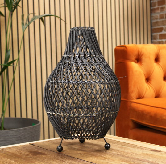 rattan table lamp
